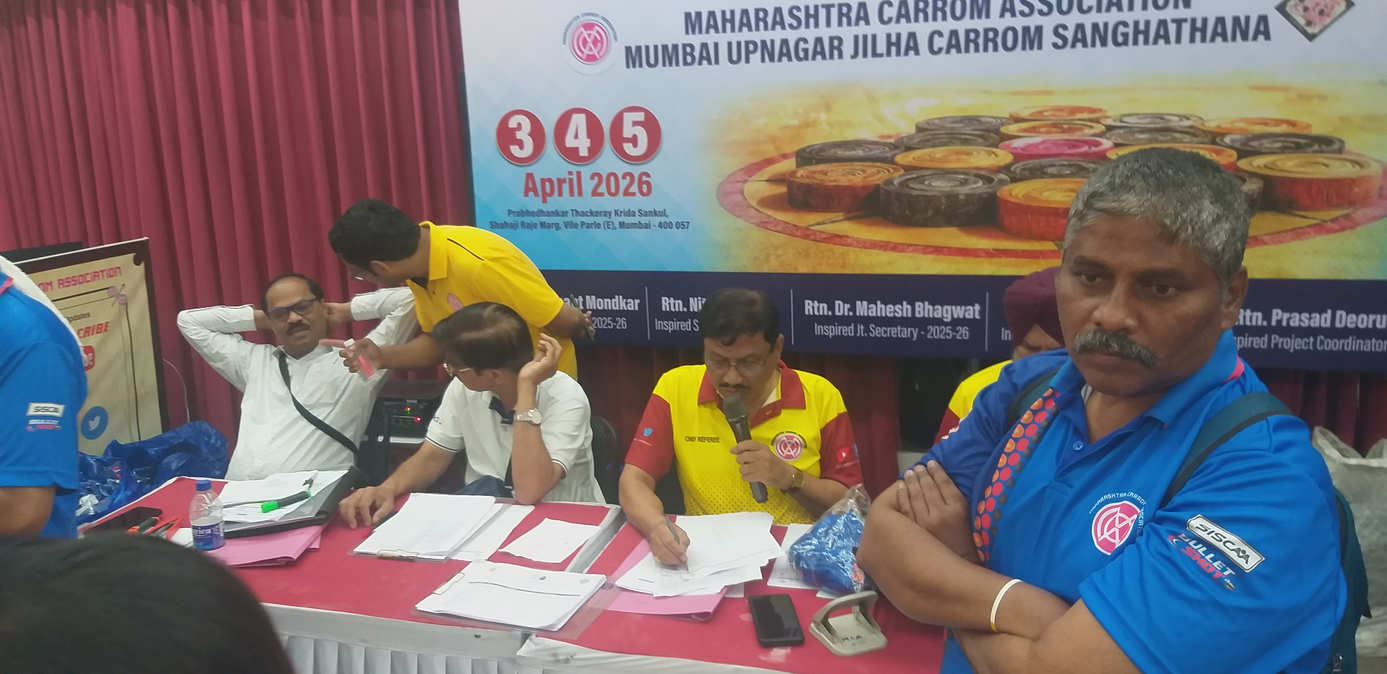 6th Rotary Club of Mumbai Parleshwar State Ranking Carrom Tournament 2026-27